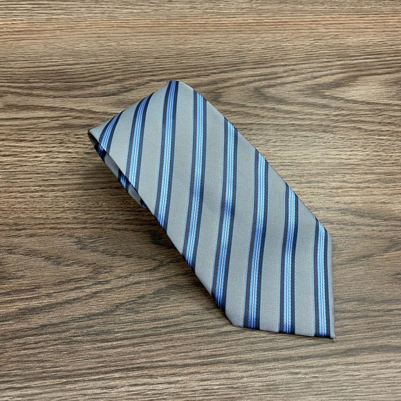 Marks & Spencer Other - Marks & Spencer Grey, Blue & White Stripe Tie